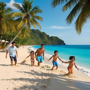 playing on the beach- maluk beach is perfect choices